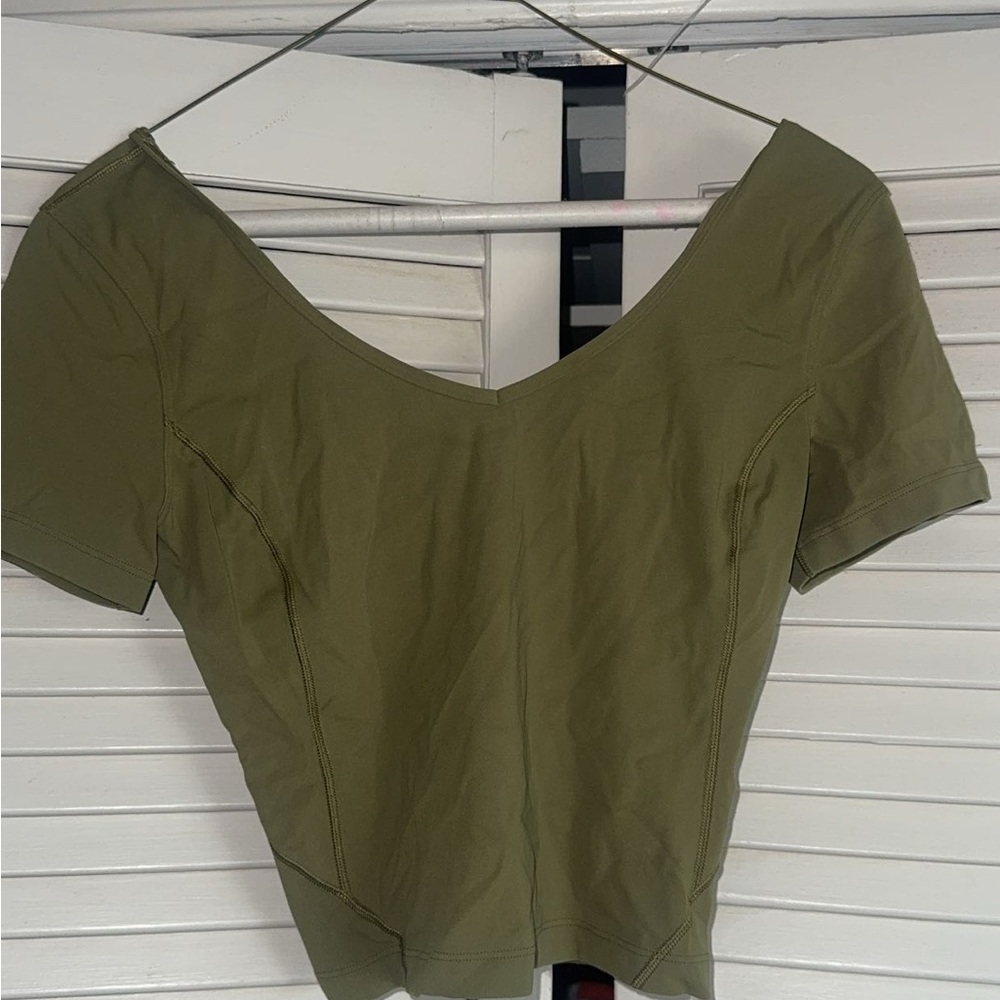 Olive Green Women's Top